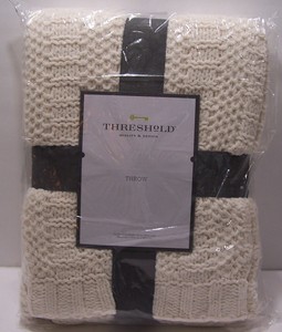 threshold throw blanket knit