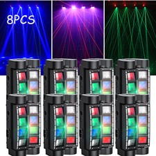 8X 180W LED Spider Moving Head Stage Lighting Beam DMX Disco Party DJ Light RGBW