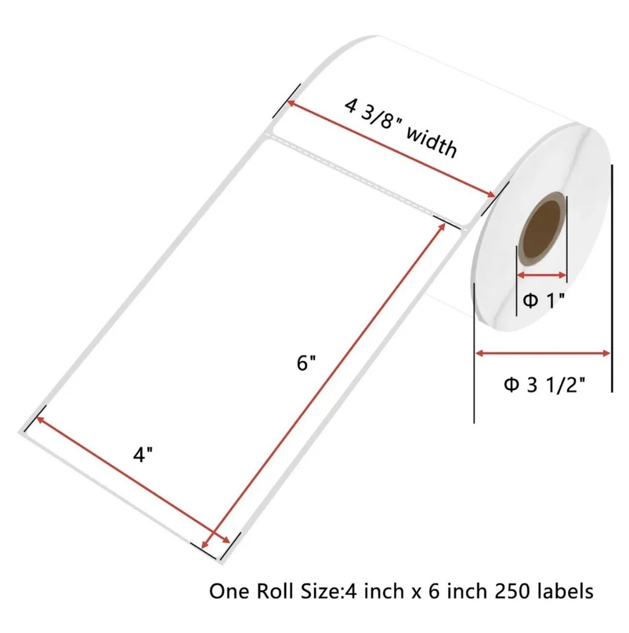 4x6 Direct Thermal Shipping Labels - 20 Rolls, 250 Labels Per Roll, Compatible With Zebra Printers