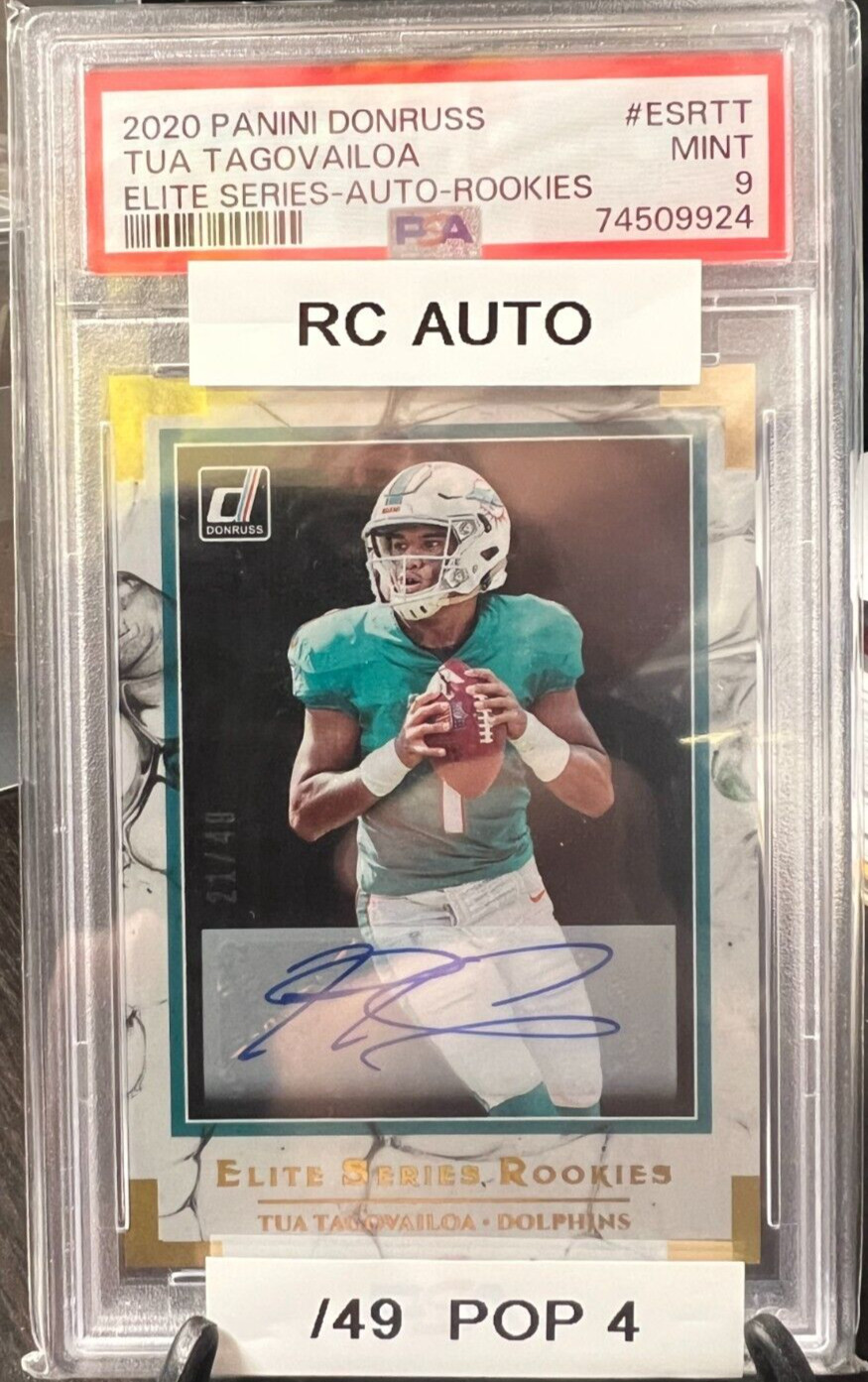 Tua Tagovailoa Panini Donruss Elite Series #ESRTT Autograph-Rookies