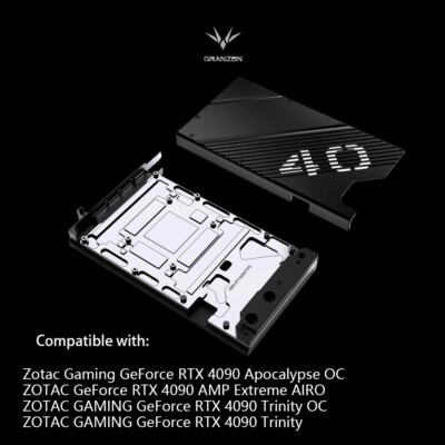 Granzon GPU Wasserblock für ZOTAC GeForce RTX4090 AMP Extreme AIRO /Trinity OC