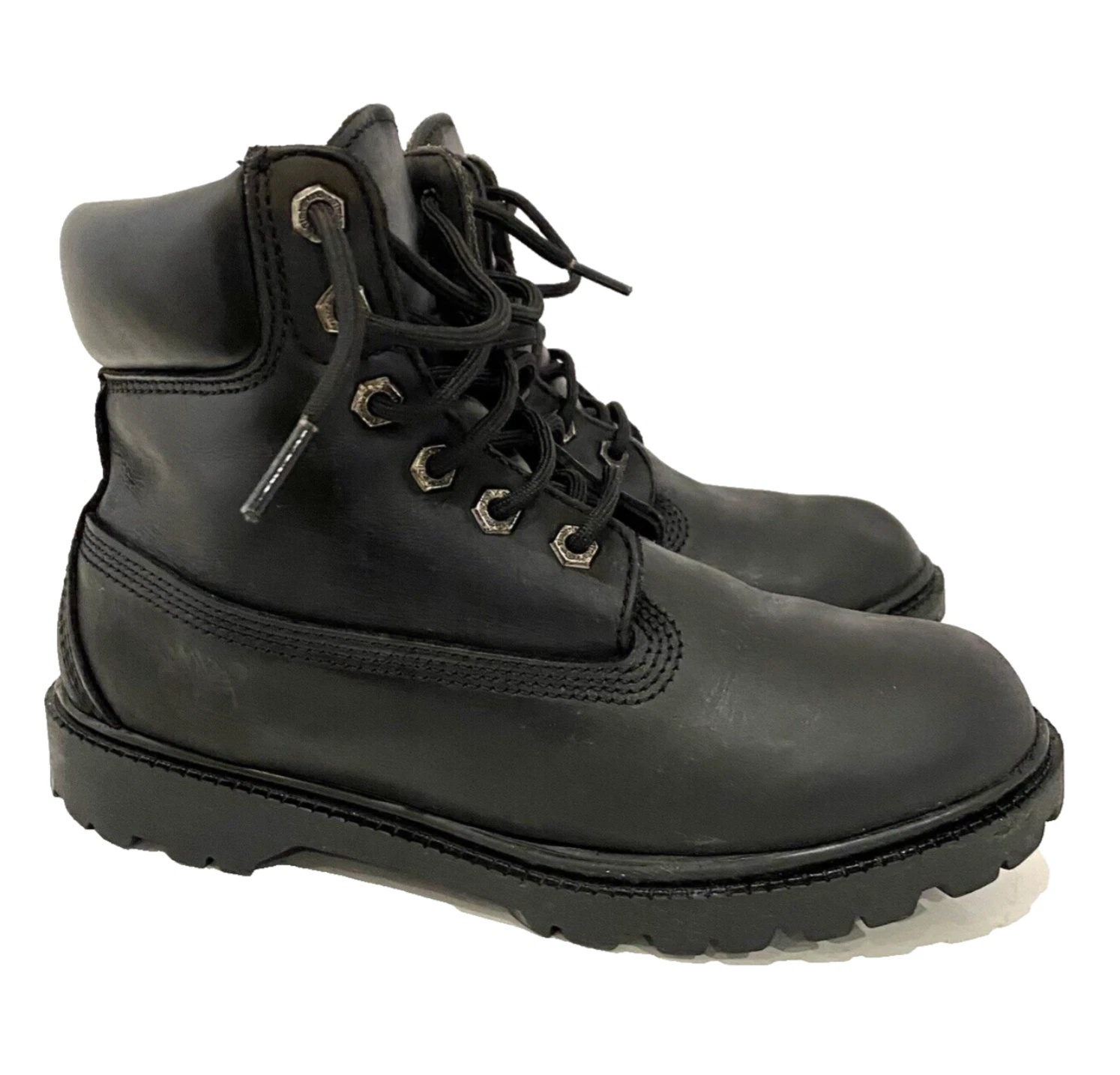 Timberland Stivali Donna Impermeabili Tg 7 5 Nero 10318 Pelle Premium 6" Caviglia