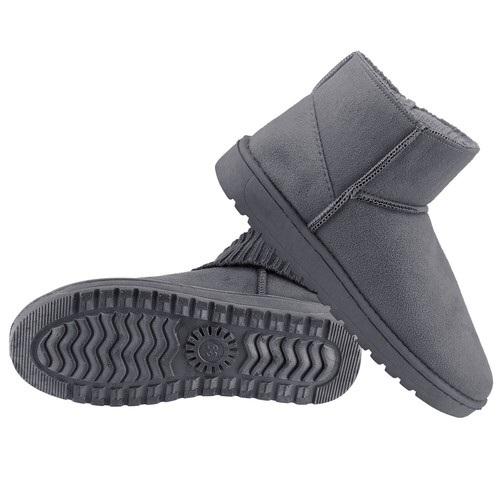 Women Winter Snow Boots Outdoor Mid-Calf Flat Warm Shoes Short Plush 6-10 Size - Picture 15 of 19