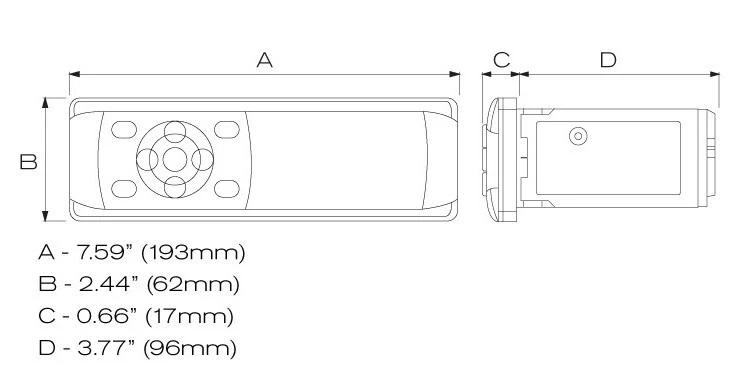 MB Quart MDR2.0 1-Din Marine/Boat Bluetooth/USB Receiver+(4) 6.5" LED Speakers - Image 4 of 4