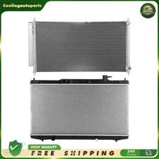 Aluminium Radiator & A/C Condenser Cooling Kit For 2013 2014-2017 Honda Accord