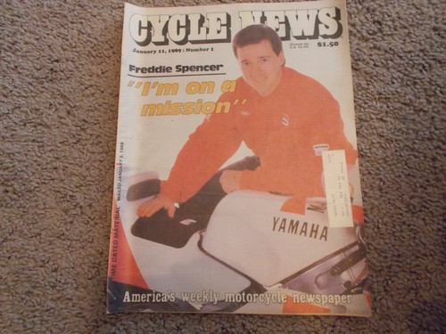 January 11, 1989 Number 1 Cycle News Newspaper / Freddie Spencer Yamaha