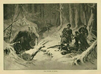 PEASANTS WITH PRIMITIVE WEAPONS SUCCESSFULLY TRACK DOWN BEAR HUNTING IN RUSSIA
