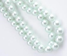 120 Pastel Green Round Glass Pearl Beads 4MM
