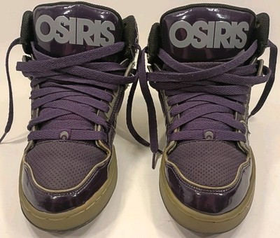 Osiris NYC 83 ULT Shoes CHBST121 Purple High Top Skateboard Sneaker Men's Sz 7.5