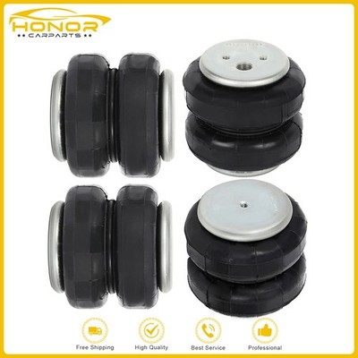 2 Pair 2500lb For Firestone 255C 1/2''NPT 3/8''-16UNC Air Suspension Spring Bags