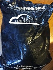 Air Purifying Bags Silver Linings Natural Bamboo Charcoal 5x200 grams Non Toxic