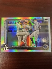 2025 Topps Update Series #255 Dodgers Swagger Rainbow Foil