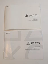 PS5 SONY PLAYSTATION 5 GAME CONSOLE QUICK START & SAFETY GUIDE MANUALS