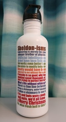 The Big Bang Theory ''Sheldon-isms'' Metall Schraubverschluss 1 Liter Trinkflasche