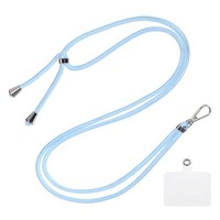 Handy SchlüSselband Kreuztasche Polyester Handgelenkband Leuchtende Blau 1 Pack