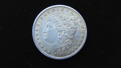 1890 S Morgan Silver Dollar $1 Choice AU Coin #87