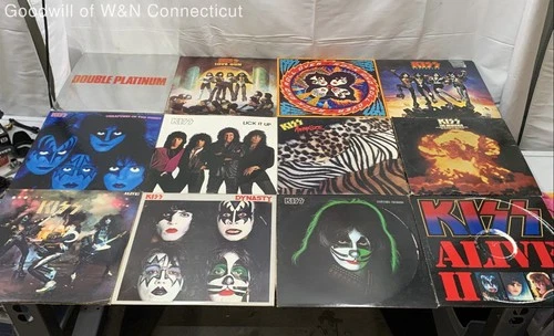 Kiss 12 Album Vinyl Record Lot 1970s-1980s Hard Rock Casablanca See Photos