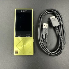 NW-A25 SONY WALKMAN DIGITAL MUSIC PLAYER Yellow 16GB Hi-Res Tested Working