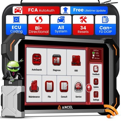 2025 ANCEL DS600BT KFZ All System Scanner Diagnosegerät Bidirectional&ECU Coding