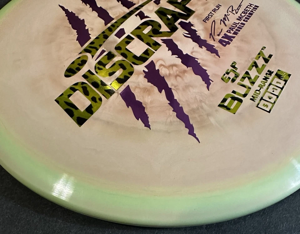 Discraft ESP Buzzz First Run Paul McBeth 4x Big Pimpin Colors Disc Golf Driver - Image 2 of 4