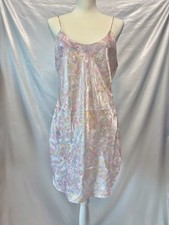 Vintage 1980s Satin Lingerie Slip Dress Nightgown USA