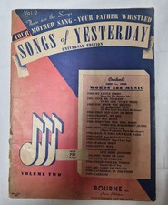 Songs of Yesterday Universal Edition Volume 2 Piano Music Book