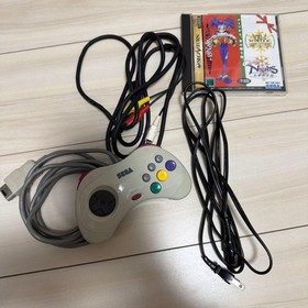 Sega Saturn White Console 3D Multi Controller W/ Christmas Nights SEGA Box