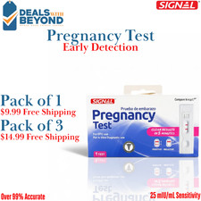Signal Pregnancy Test Kit 25 mIU/mL Early Detection over 99 Accuracte
