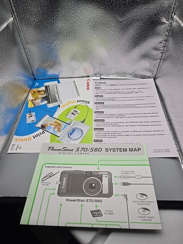 Canon PowerShot S70 Digital Camera Bundle Parts/Repair - Picture 15 of 19