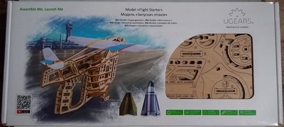 Ugears Flight Starter Airplane LAUNCHER 3D puzzle Wooden KIT New Sealed