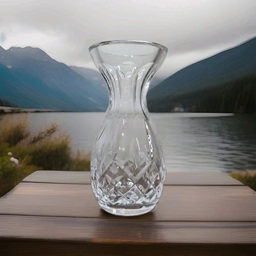 Vintage 4" Tall Miniature Signed Waterford Ireland Crystal Posy Violet Bud Vase