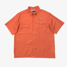 Habit Shirt Mens L Large Fresh Salmon Short Sleeve Performance Vented Fishing