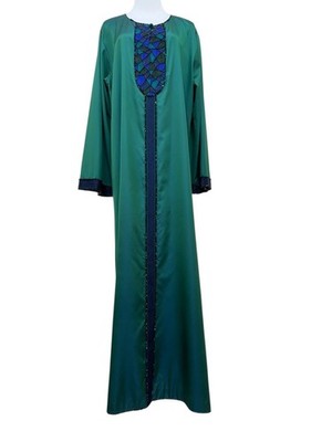 Giorgio Armani Womens Maxi Dress Green Silk Size 44 NWT