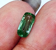 2.00 Ct Natural Brazilian Emerald Cushion Shape Loose Gemstone Certified