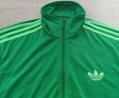 Adidas Originals mens Green Firebird Track Tracksuit Top Jacket