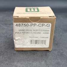 Watco 48750-Pp-Cp-G Bathtub Stopper And Drain, Grid Strainer