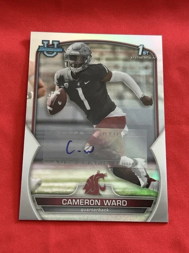 2022 Bowman University Chrome Refractor Autograph Auto Cameron Ward Cam Ward
