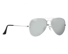 Ray-Ban Sunglasses RB3025 Aviator Mirror 58mm Silver Frame Silver Mirror Lens