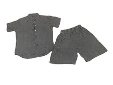 1980  s Rayon Walking Shorts Set With Shoulder Pads Very Beverly Goldberg Size S