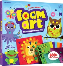 Foam Sticker Art Craft Kit Kids 3-6  Toddler Birthday Gift  Stocking