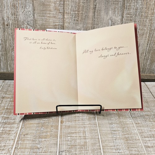 Anniversary Greeting Card Love Black Red Rose Poetry Leanin Tree - Picture 6 of 11