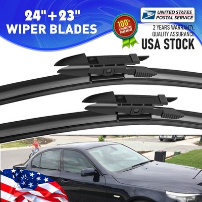 OE Quality 24''&23''Windshield Front Wiper Blades Set replace For BMW 650Ci 06-10