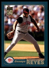 Dennys Reyes 2001 Topps #118 Cincinnati Reds MLB READ FREE SHIPPING AutographDen