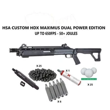 T4E HDX 68 MAXIMUS DUAL POWER CUSTOM PAINTBALL MARKER UP TO 650FPS 50+J PKG