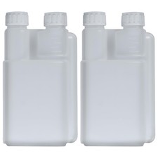 2 Pack Squeeze Shot Bottle Set, 1000ml (34oz) Large Measuring Flask with Buil...