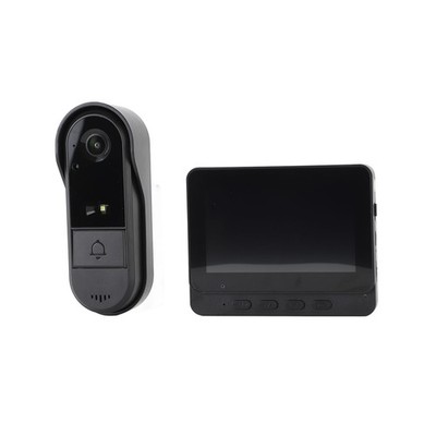 Wireless Video Doorbell System 4.3in IPS Screen Video Door Phone Wide Angle SET
