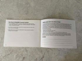 Original Silent Service instruction manual for Nintendo NES.