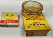 Kodak Adapter Ring Holder Series 6  Ednalite Filter Series 6 Skylight Chrome Hz