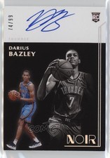 2019-20 Panini Noir Rookie Auto 74/99 Darius Bazley #382 Auto 5xx