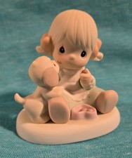 VTG 2000 Precious Moments Figurine-SHARING SWEET MOMENTS TOGETHER 731579-GIRL